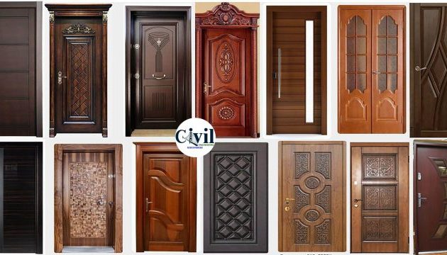 Wooden door design for home