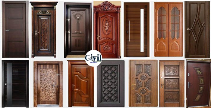 Wooden door design for home