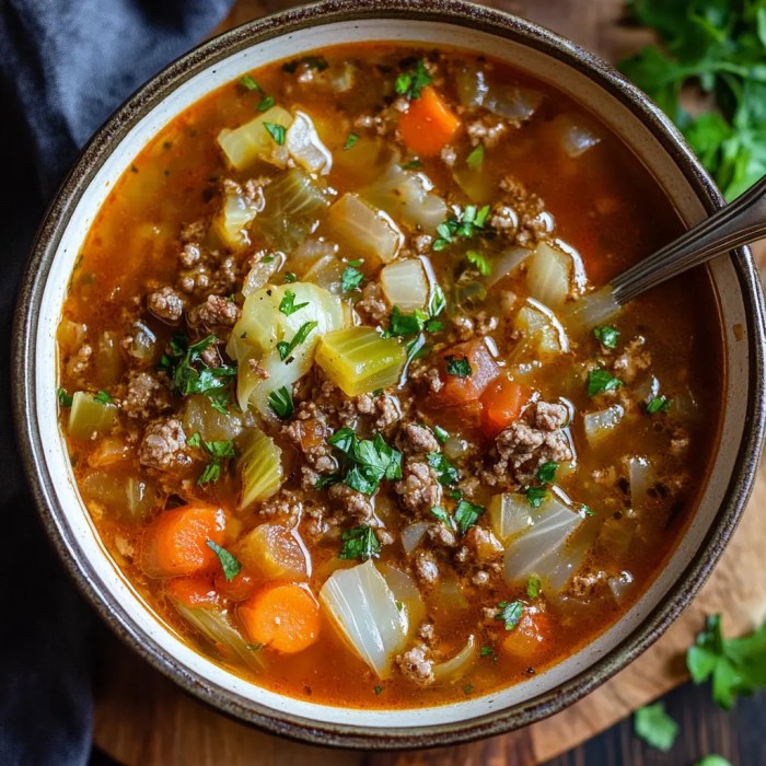 Cabbage soup with beef recipe