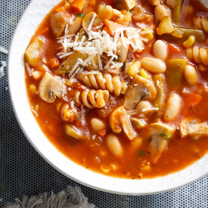 Veggie pasta soup recipe