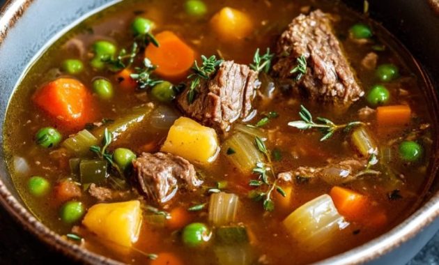 Canning Vegetable Beef Soup Recipe