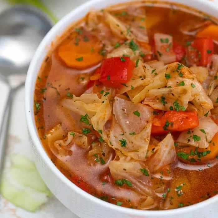 Soup recipe with cabbage