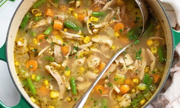 Chicken Noodle Vegetable Soup Recipe