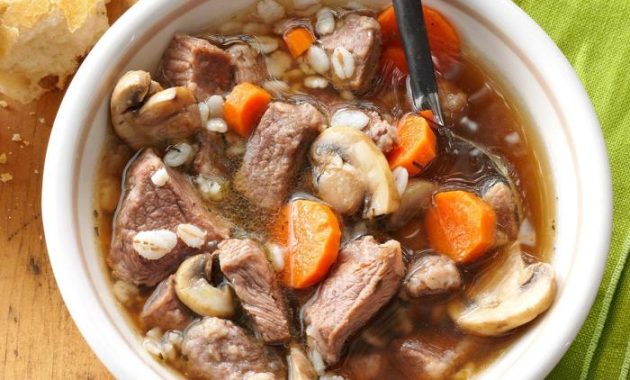 Beef Barley Soup Recipe with Better Than Bouillon