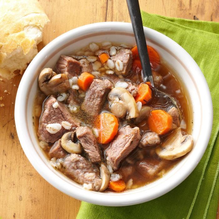 Beef barley soup recipe with better than bouillon