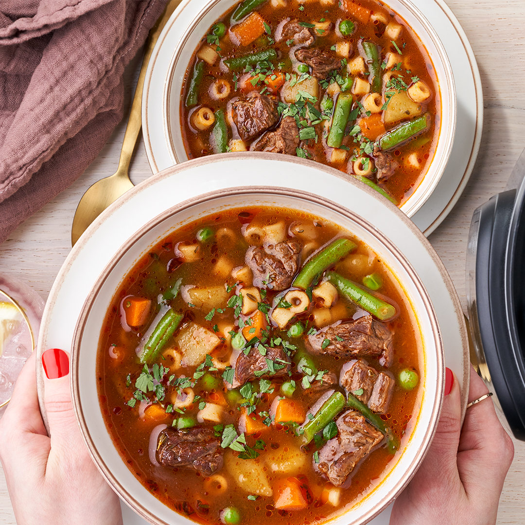 Vegetable beef soup recipe instant pot