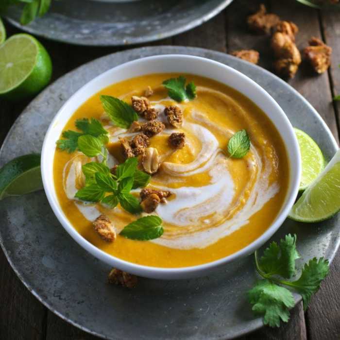 Butternut squash soup with curry recipe