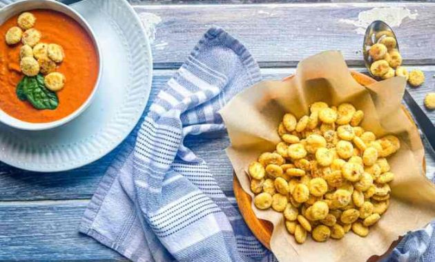 Soup homemade noodle chicken crackers stock