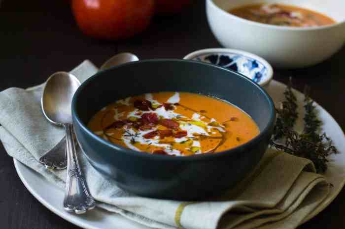 Tomato soup with coconut milk recipe