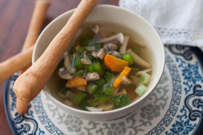 Vegetable clear soup recipe