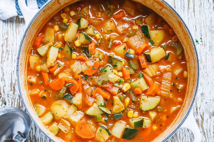 Vegetable soup.recipe