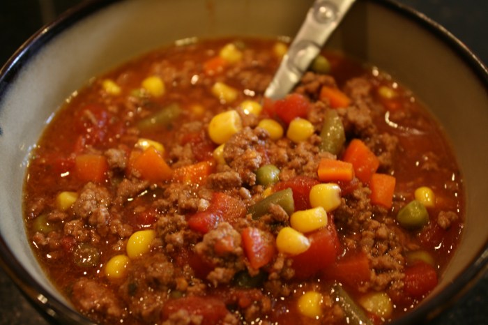 Soup vegetable hamburger beef recipes ground easy recipe weight homemade watchers tomato healthy vegetables frozen onion broth chicken sauce soups