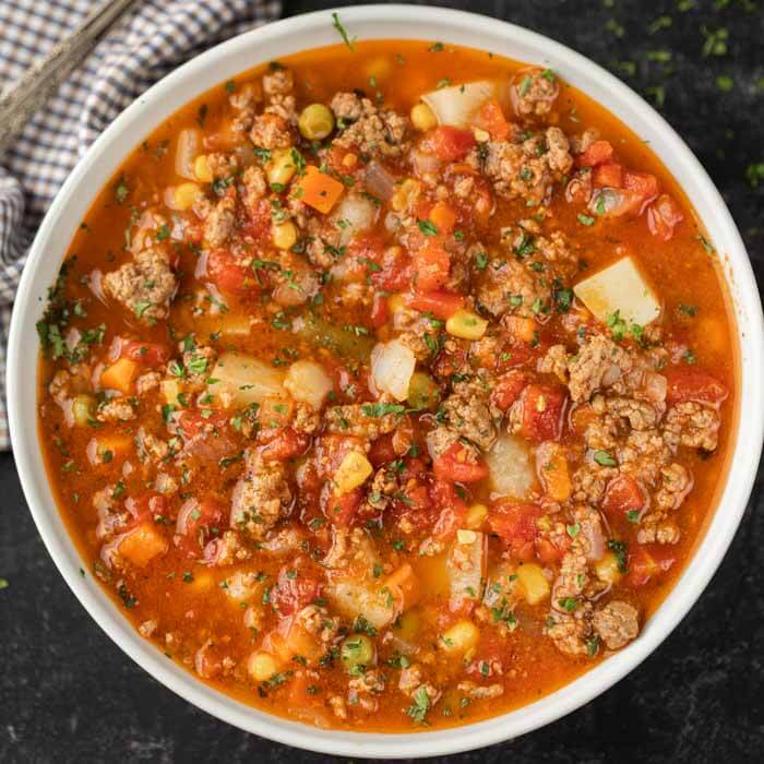 Vegetable beef soup recipe instant pot