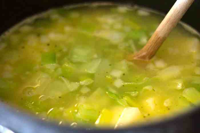 Simple leek potato soup recipe