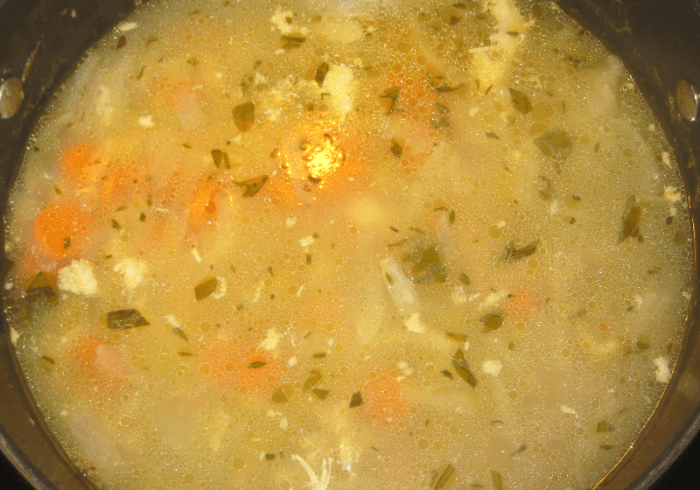 Chicken soup from carcass recipe