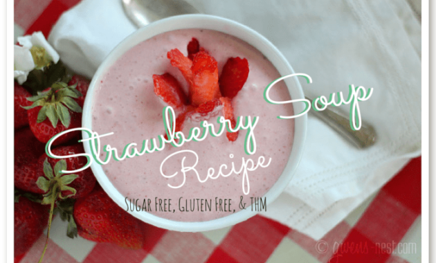 Chilled strawberry soup recipe