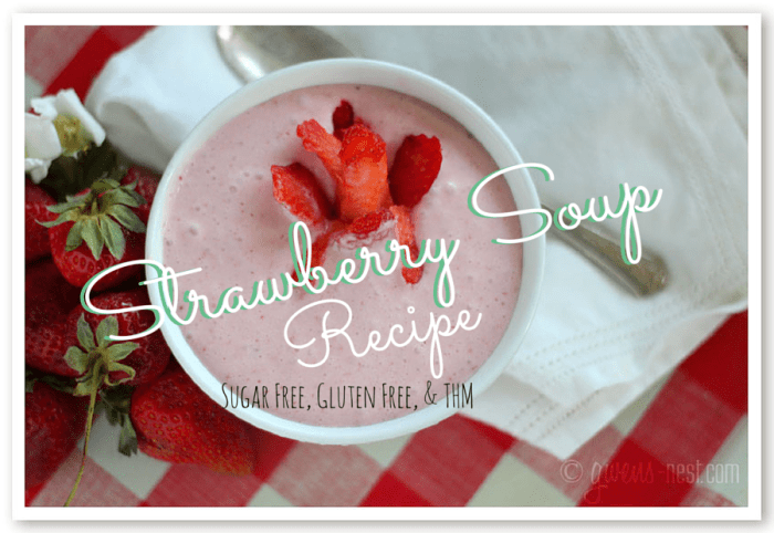 Chilled strawberry soup recipe