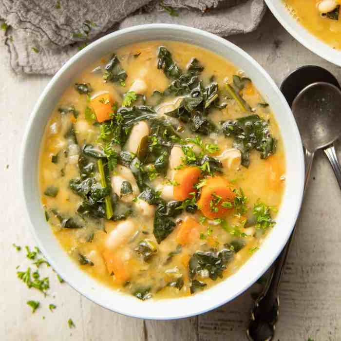 Creamy kale soup