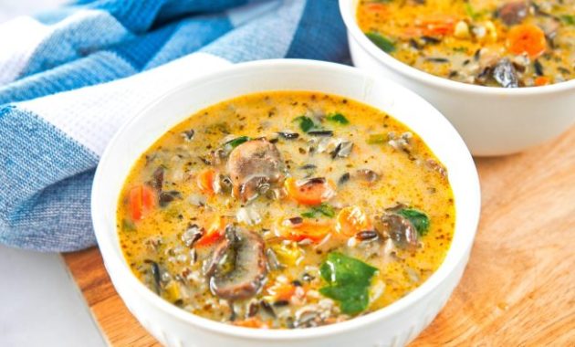 Wild rice soup recipe vegetarian