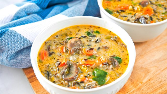 Wild rice soup recipe vegetarian