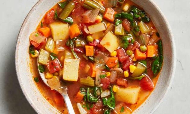 Vegetable soup.recipe