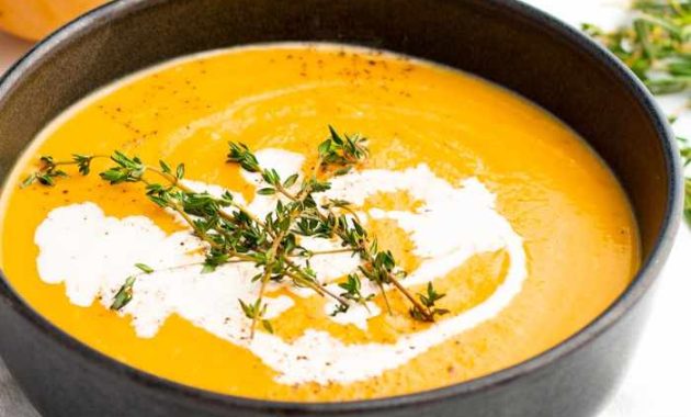 Butternut Squash Soup with Curry Recipe