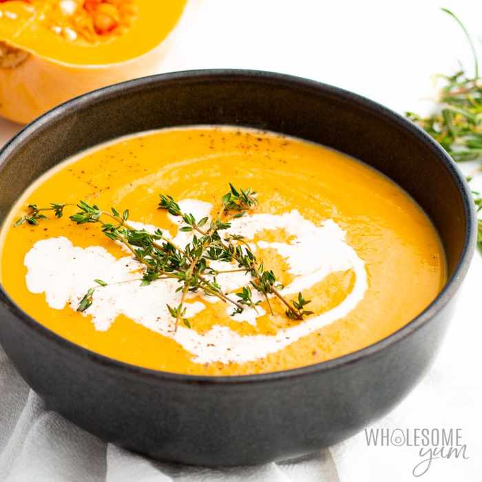 Butternut squash soup with curry recipe